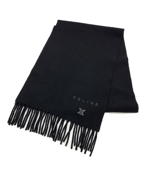 CELINE（セリーヌ）CELINE (セリーヌ) マフラー ブラックの古着・服飾アイテム