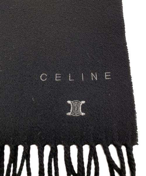 CELINE（セリーヌ）CELINE (セリーヌ) マフラー ブラックの古着・服飾アイテム