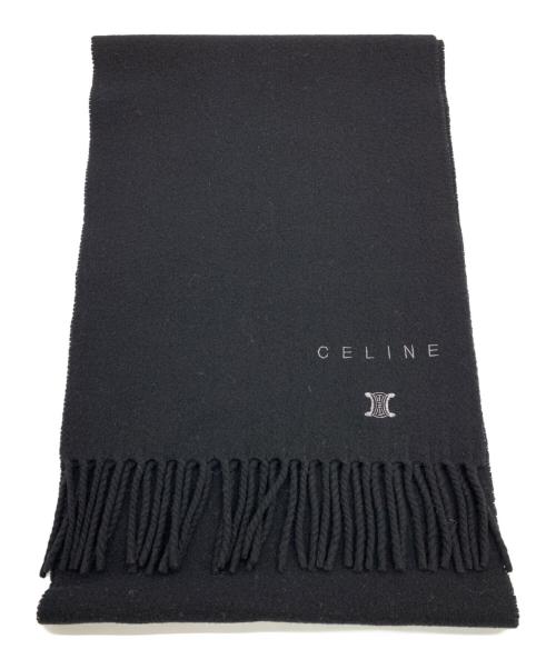 CELINE（セリーヌ）CELINE (セリーヌ) マフラー ブラックの古着・服飾アイテム