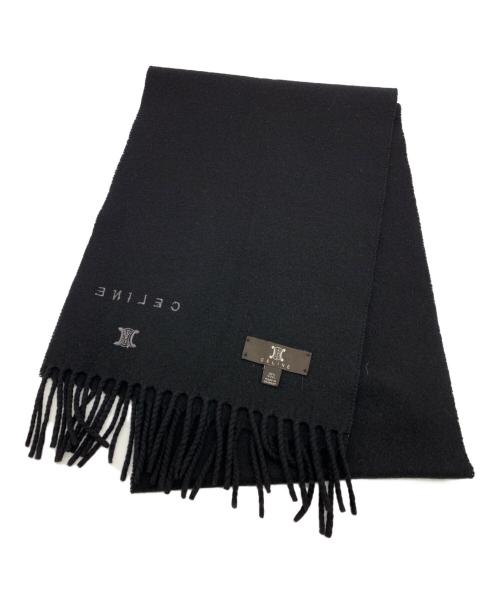 CELINE（セリーヌ）CELINE (セリーヌ) マフラー ブラックの古着・服飾アイテム