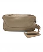 PELLE MORBIDAペッレモルビダ）の古着「クラッチバッグ」｜ベージュ