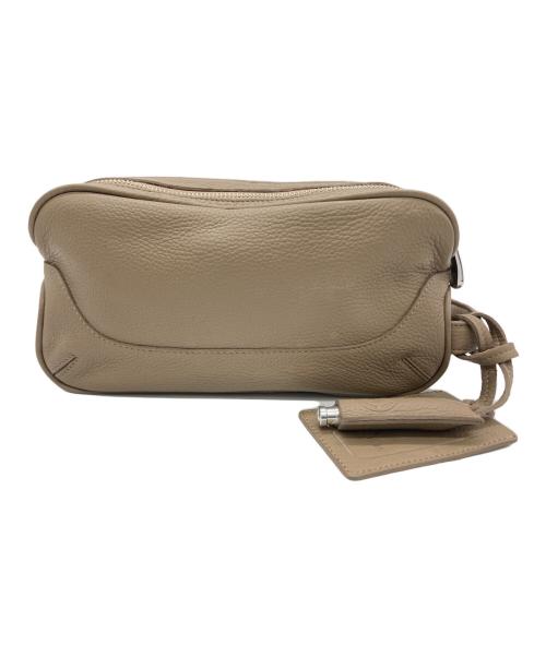 PELLE MORBIDA（ペッレモルビダ）PELLE MORBIDA (ペッレモルビダ) クラッチバッグ ベージュの古着・服飾アイテム