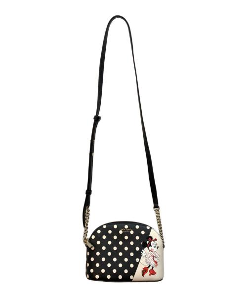 Kate Spade（ケイトスペード）Kate Spade (ケイトスペード) Disney (ディズニー) ショルダーバッグ ブラック×ベージュの古着・服飾アイテム