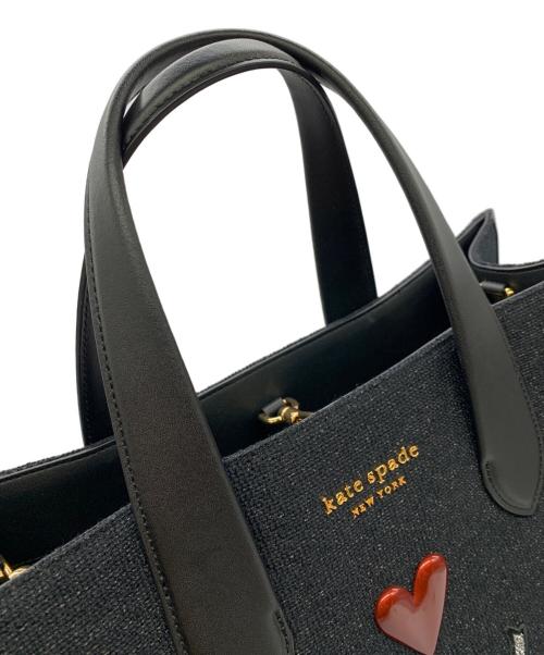 Kate Spade（ケイトスペード）Kate Spade (ケイトスペード) ラージトートバッグ ブラックの古着・服飾アイテム