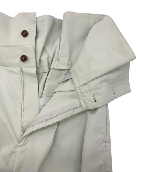 FRAY ID（フレイ アイディー）FRAY ID (フレイ アイディー) ベルト付きハイウエストワイドパンツ グリーン サイズ:1の古着・服飾アイテム