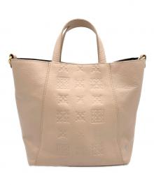 russet（ラシット）の古着「レザーショルダーバッグ」｜ピンク