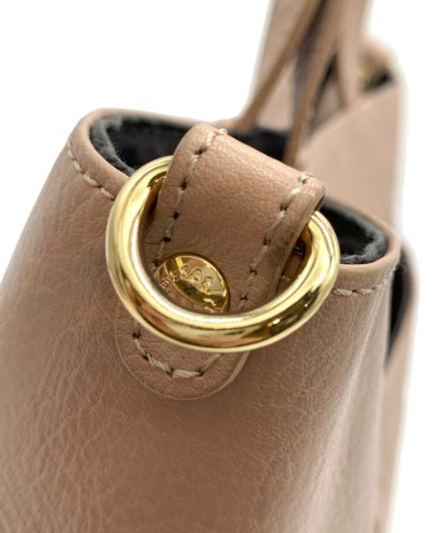 russet（ラシット）russet (ラシット) レザーショルダーバッグ ピンクの古着・服飾アイテム