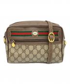 GUCCIグッチ）の古着「ショルダーバッグ」｜ベージュ×ブラウン