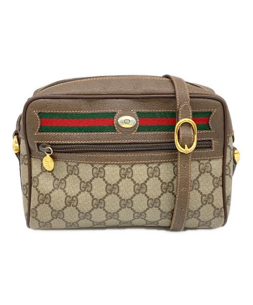 GUCCI（グッチ）GUCCI (グッチ) ショルダーバッグ ベージュ×ブラウンの古着・服飾アイテム
