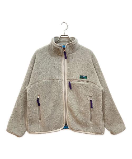 L.L.Bean（エルエルビーン）L.L.Bean (エルエルビーン) トップシャムボアフリースジャケット アイボリー サイズ:MEDIUMの古着・服飾アイテム