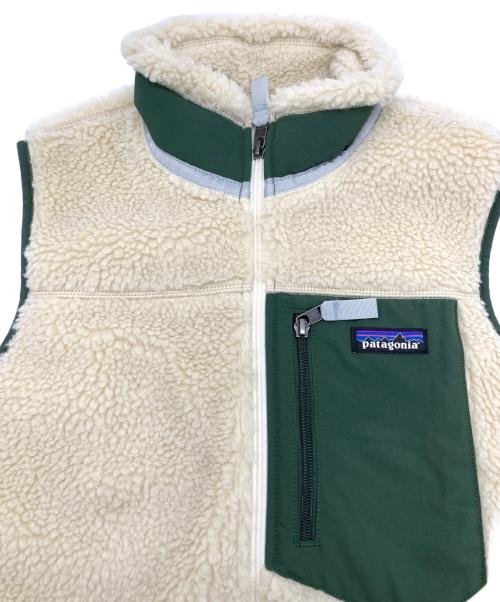 Patagonia（パタゴニア）Patagonia (パタゴニア) クラシック・レトロX・ベスト アイボリー×グリーン サイズ:Sの古着・服飾アイテム