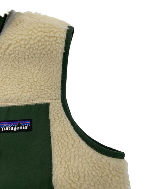 Patagonia（パタゴニア）Patagonia (パタゴニア) クラシック・レトロX・ベスト アイボリー×グリーン サイズ:Sの古着・服飾アイテム