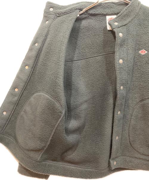 DANTON（ダントン）DANTON (ダントン) DOUBLE FACE BOA STAND COLLAR CARDIGAN ブラック サイズ:Sの古着・服飾アイテム