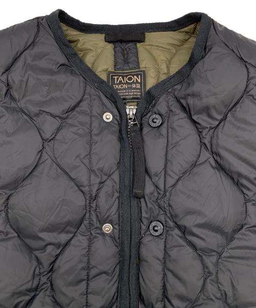 TAION（タイオン）TAION (タイオン) M65 ライナーWジップ ダウンジャケット ブラック サイズ:Sの古着・服飾アイテム