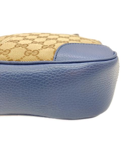 GUCCI（グッチ）GUCCI (グッチ) ショルダーバッグ ブルー×ベージュの古着・服飾アイテム