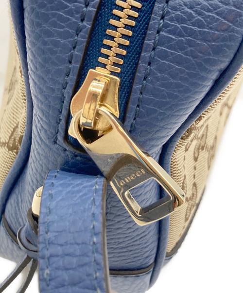 GUCCI（グッチ）GUCCI (グッチ) ショルダーバッグ ブルー×ベージュの古着・服飾アイテム