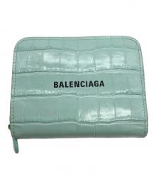 BALENCIAGA（バレンシアガ）の古着「2つ折り財布」｜ライトグリーン