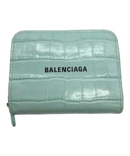 BALENCIAGA（バレンシアガ）BALENCIAGA (バレンシアガ) 2つ折り財布 ライトグリーンの古着・服飾アイテム