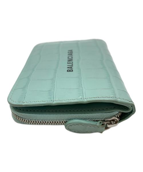 BALENCIAGA（バレンシアガ）BALENCIAGA (バレンシアガ) 2つ折り財布 ライトグリーンの古着・服飾アイテム