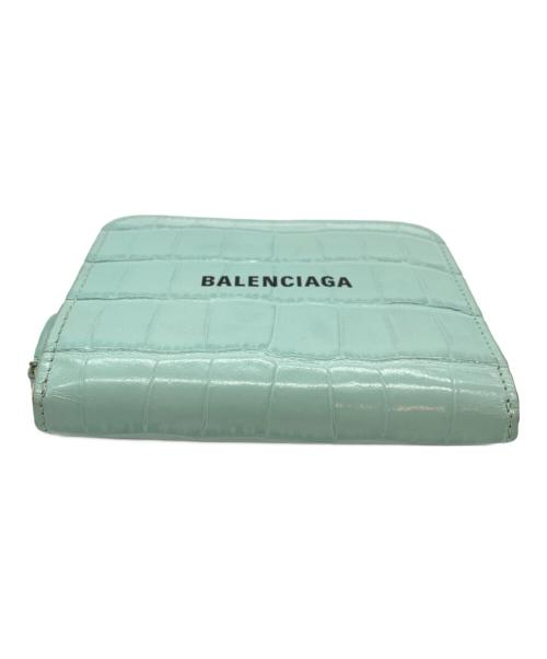 BALENCIAGA（バレンシアガ）BALENCIAGA (バレンシアガ) 2つ折り財布 ライトグリーンの古着・服飾アイテム