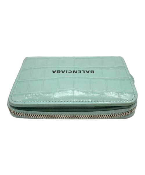BALENCIAGA（バレンシアガ）BALENCIAGA (バレンシアガ) 2つ折り財布 ライトグリーンの古着・服飾アイテム