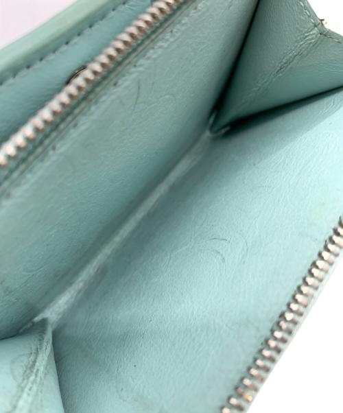 BALENCIAGA（バレンシアガ）BALENCIAGA (バレンシアガ) 2つ折り財布 ライトグリーンの古着・服飾アイテム