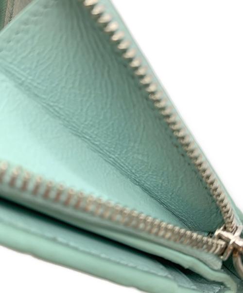 BALENCIAGA（バレンシアガ）BALENCIAGA (バレンシアガ) 2つ折り財布 ライトグリーンの古着・服飾アイテム