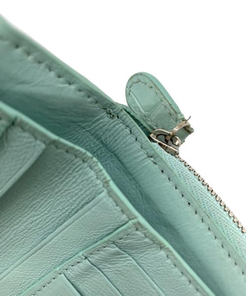 BALENCIAGA（バレンシアガ）BALENCIAGA (バレンシアガ) 2つ折り財布 ライトグリーンの古着・服飾アイテム