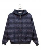 YARDSALEヤードセール）の古着「ジップパーカー」｜ネイビー