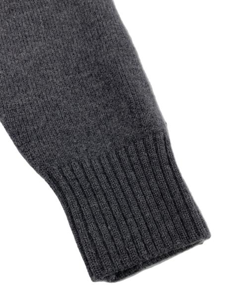 ami（アミ）ami (アミ) オーバーサイズ ハートロゴ クルーネック ニット セーター グレー サイズ:Sの古着・服飾アイテム