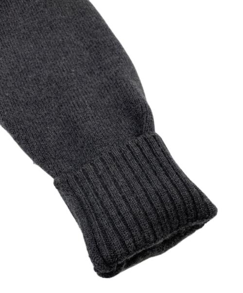 ami（アミ）ami (アミ) オーバーサイズ ハートロゴ クルーネック ニット セーター グレー サイズ:Sの古着・服飾アイテム