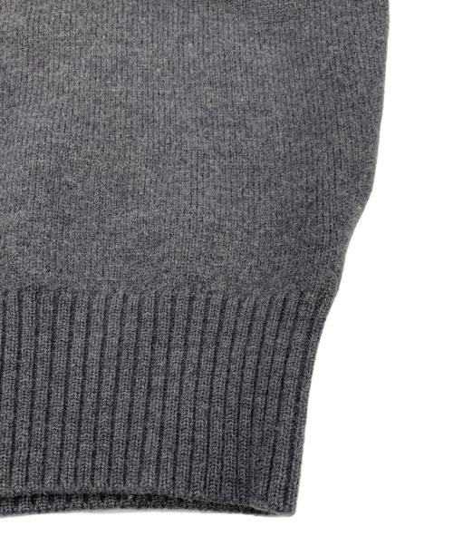 ami（アミ）ami (アミ) オーバーサイズ ハートロゴ クルーネック ニット セーター グレー サイズ:Sの古着・服飾アイテム