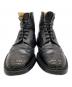 中古・古着 Tricker's (トリッカーズ) モールトン / ウィングチップブーツ ブラック サイズ:6 1/2：14000円
