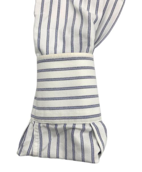 BRUNELLO CUCINELLI（ブルネロクチネリ）BRUNELLO CUCINELLI (ブルネロクチネリ) 長袖シャツ ホワイト×ネイビー サイズ:XSの古着・服飾アイテム