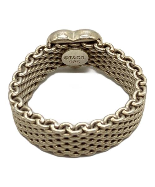 TIFFANY & Co.（ティファニー）Tiffany & Co. (ティファニー) ハートサマセット メッシュリング シルバー サイズ:記載なしの古着・服飾アイテム
