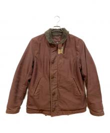 BLUE BLUE（ブルーブルー）の古着「ジャーマンクロス デッキジャケット」｜ブラウン