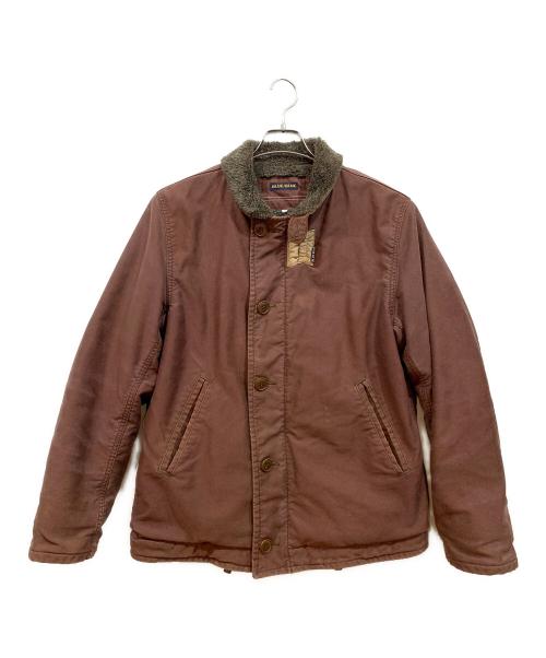 BLUE BLUE（ブルーブルー）BLUE BLUE (ブルーブルー) ジャーマンクロス デッキジャケット ブラウン サイズ:3の古着・服飾アイテム