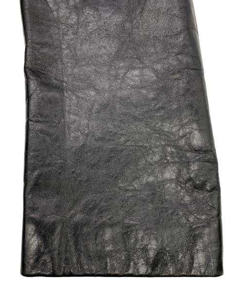 KATHARINE HAMNETT（キャサリンハムネット）KATHARINE HAMNETT (キャサリンハムネット) レザーコート ブラック サイズ:Mの古着・服飾アイテム