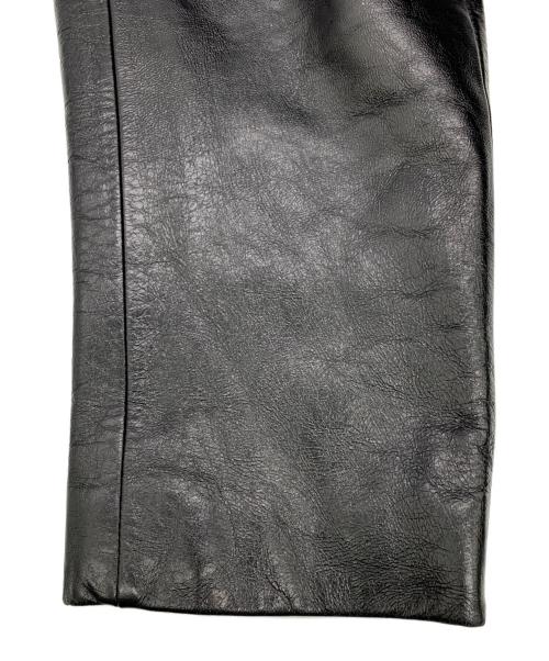 KATHARINE HAMNETT（キャサリンハムネット）KATHARINE HAMNETT (キャサリンハムネット) レザーコート ブラック サイズ:Mの古着・服飾アイテム