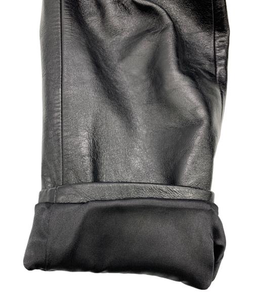 KATHARINE HAMNETT（キャサリンハムネット）KATHARINE HAMNETT (キャサリンハムネット) レザーコート ブラック サイズ:Mの古着・服飾アイテム