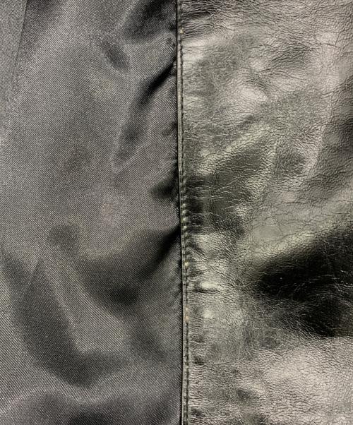 KATHARINE HAMNETT（キャサリンハムネット）KATHARINE HAMNETT (キャサリンハムネット) レザーコート ブラック サイズ:Mの古着・服飾アイテム