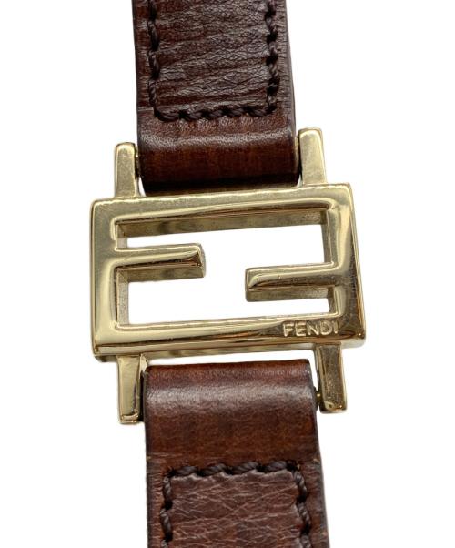 FENDI（フェンディ）FENDI (フェンディ) ワンハンドバッグ ブラウンの古着・服飾アイテム