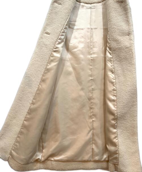 YORI（ヨリ）YORI (ヨリ) もこもこロングジレ アイボリー サイズ:Fの古着・服飾アイテム