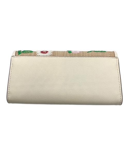 Kate Spade（ケイトスペード）Kate Spade (ケイトスペード) チェーンウォレット アイボリー×ブラウンの古着・服飾アイテム