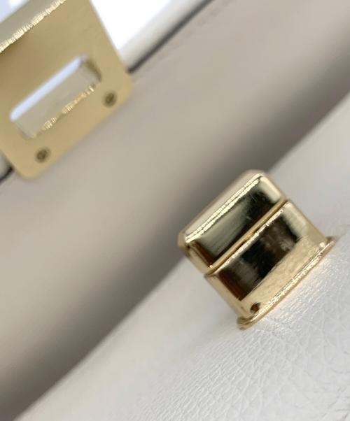 Kate Spade（ケイトスペード）Kate Spade (ケイトスペード) チェーンウォレット アイボリー×ブラウンの古着・服飾アイテム