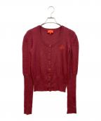 Vivienne Westwood RED LABELヴィヴィアンウエストウッドレッドレーベル）の古着「薄手カーディガン」｜ワインレッド