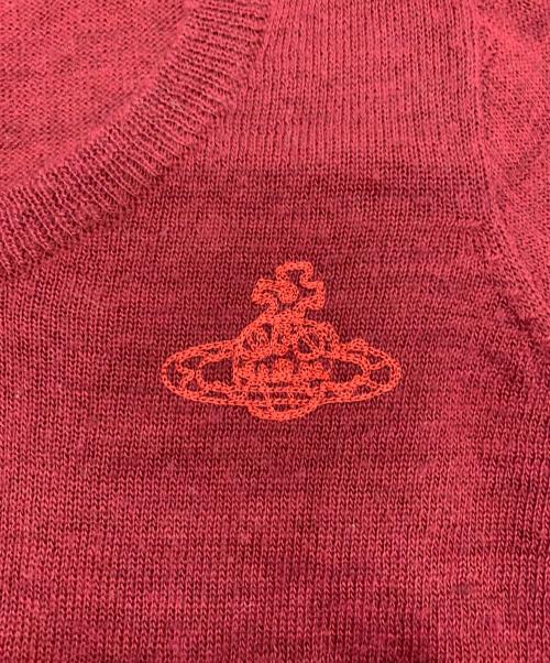 Vivienne Westwood RED LABEL（ヴィヴィアンウエストウッドレッドレーベル）Vivienne Westwood RED LABEL (ヴィヴィアンウエストウッドレッドレーベル) 薄手カーディガン ワインレッド サイズ:2の古着・服飾アイテム