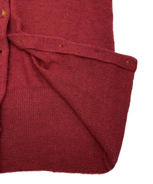 Vivienne Westwood RED LABEL（ヴィヴィアンウエストウッドレッドレーベル）Vivienne Westwood RED LABEL (ヴィヴィアンウエストウッドレッドレーベル) 薄手カーディガン ワインレッド サイズ:2の古着・服飾アイテム