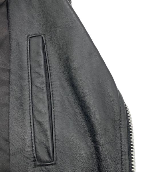 JACKROSE（ジャックローズ）JACKROSE (ジャックローズ) ダブルライダースジャケット ブラック サイズ:2の古着・服飾アイテム