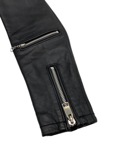 JACKROSE（ジャックローズ）JACKROSE (ジャックローズ) ダブルライダースジャケット ブラック サイズ:2の古着・服飾アイテム